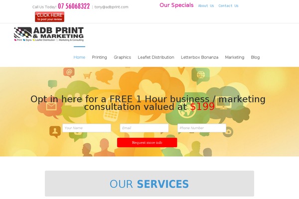 adbprint.com.au site used Divi-service-theme