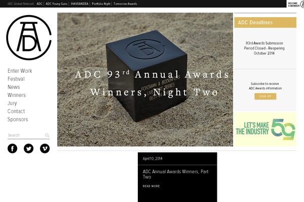 Adc theme site design template sample