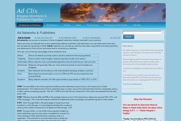 adclix.org site used Thinsunset2colright