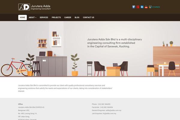 adda.com.my site used Deezframework