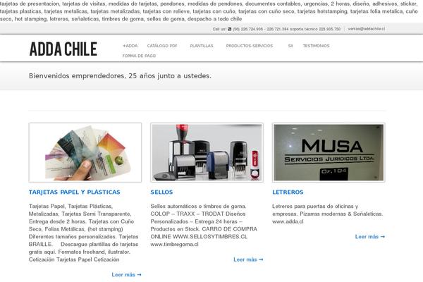 addachile.cl site used WP Opulus