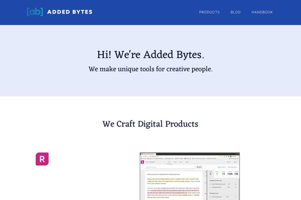 addedbytes.com site used Addedbytes