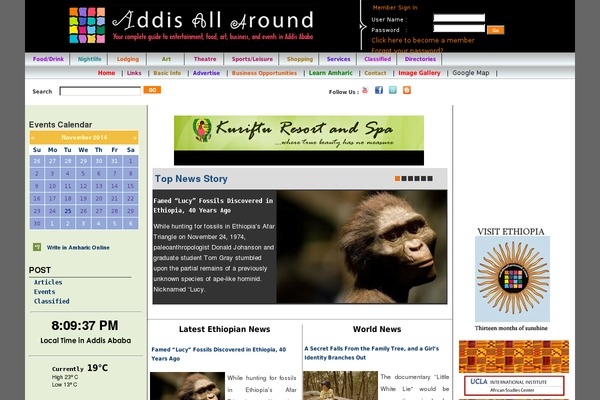 addisallaround.com site used Addis