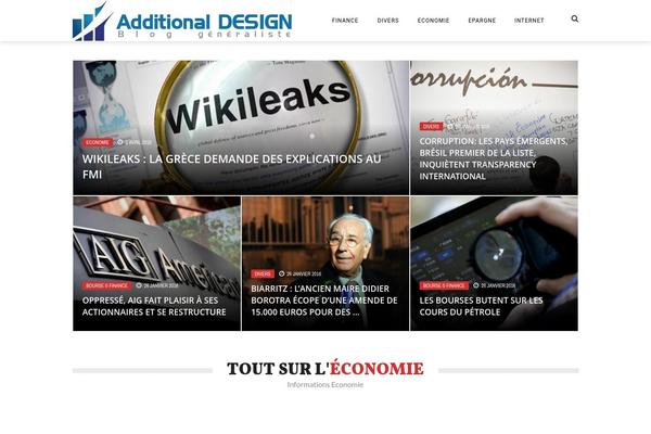 additionaldesign.fr site used Magazine Hoot