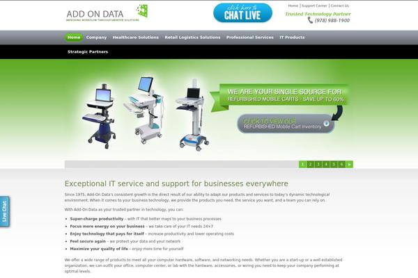 Core theme site design template sample