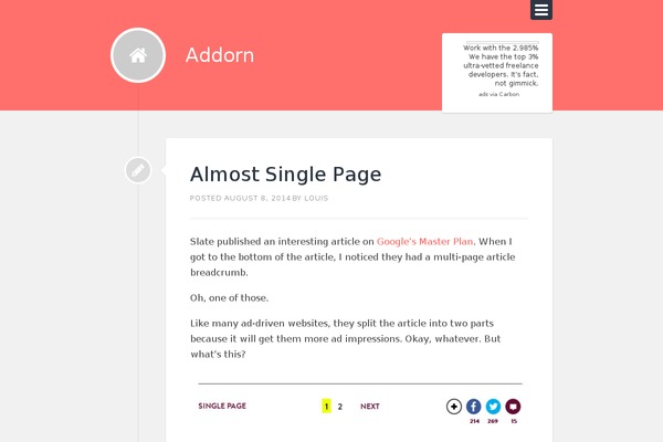 addorn.com site used Lingonberry