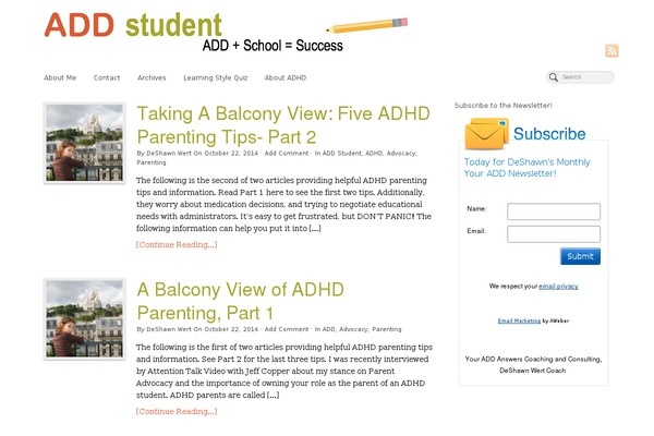 WordPress website example screenshot