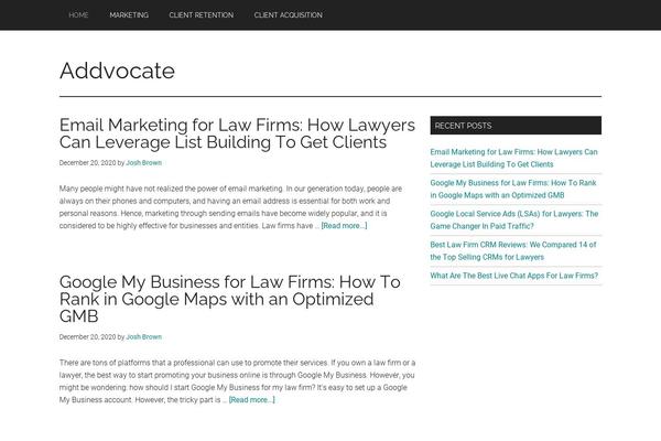 addvocate.com site used Magazine Pro