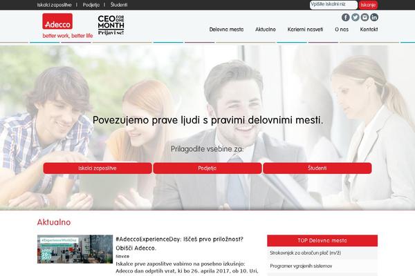 adecco.si site used Adecco