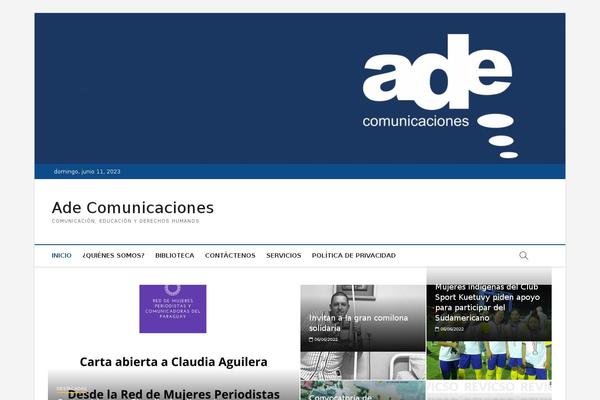 adecomunicaciones.com site used Newspaperex