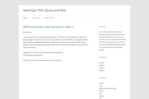 WordPress website example screenshot