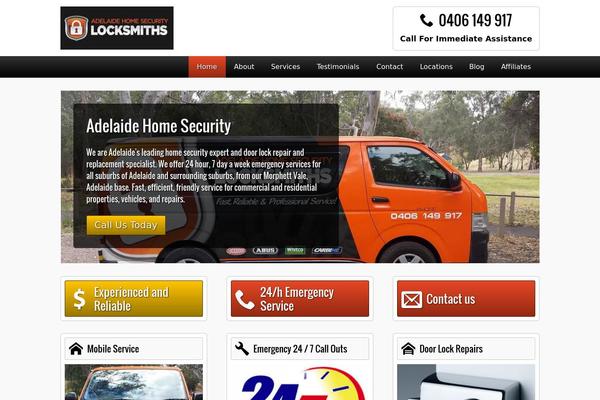 Locksmith theme site design template sample