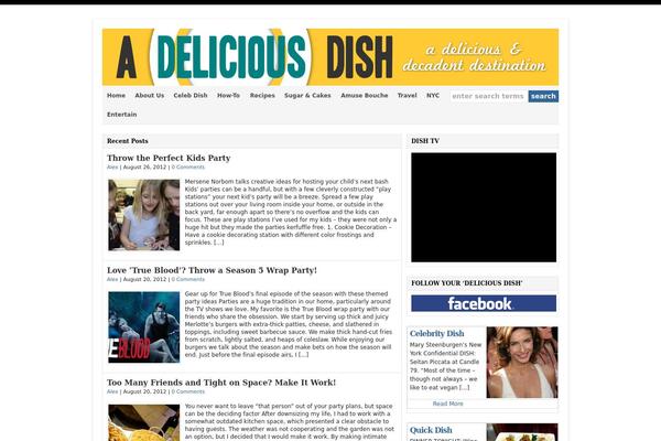 adeliciousdish.com site used WP-Clear