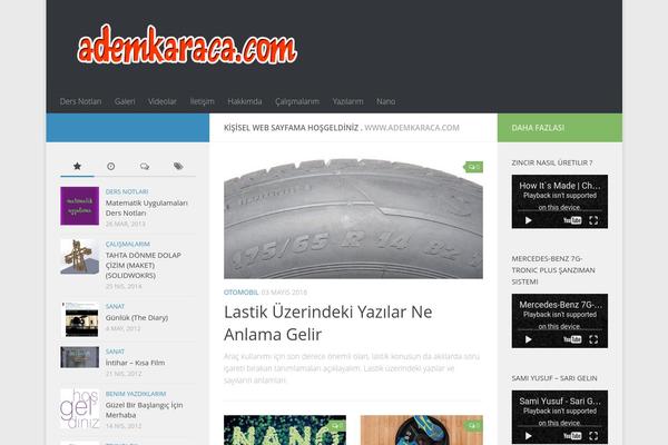 Hueman theme site design template sample