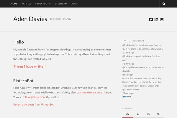 Davis theme site design template sample