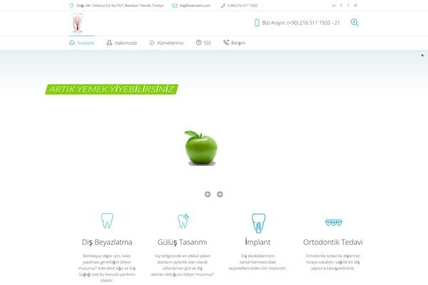 Dental-clinic theme site design template sample