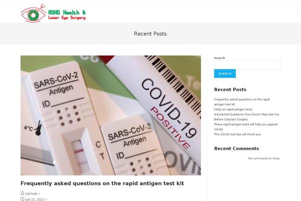 WordPress website example screenshot