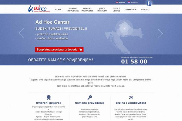 adhocprijevodi.net site used Adhoc