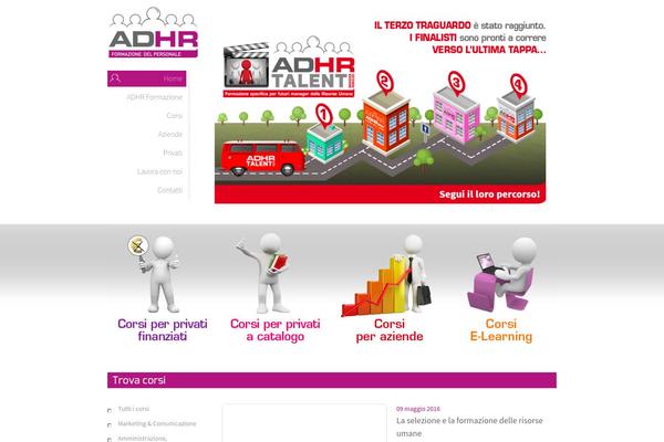 adhrformazione.it site used Adhr