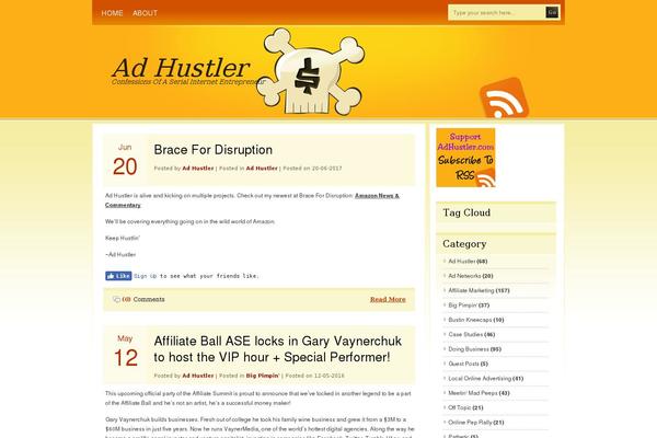 adhustler.com site used Orangeglow