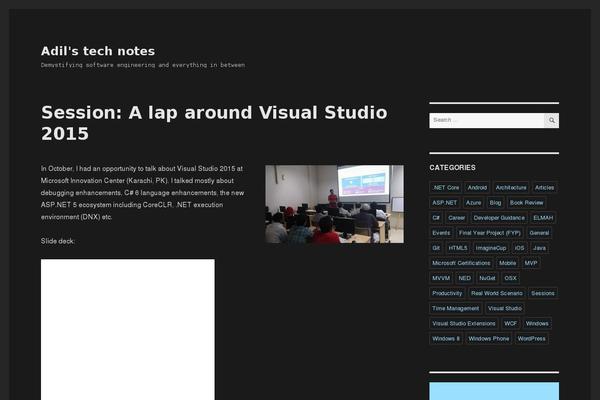 WordPress website example screenshot