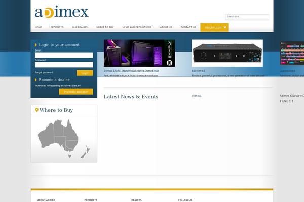 adimex.com.au site used Adimex