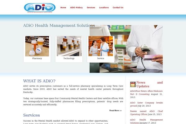 adiopharmacy.com site used Adio