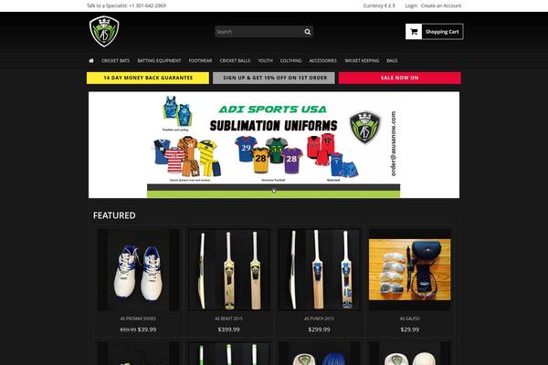 Storefront theme site design template sample