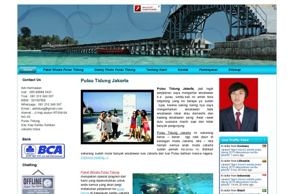 WordPress website example screenshot