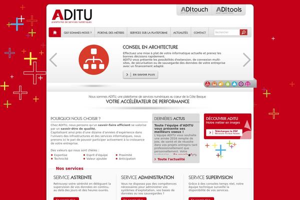 aditu.fr site used Aditu_theme