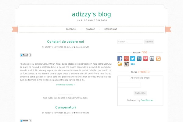 adizzy.ro site used Sugar and Spice