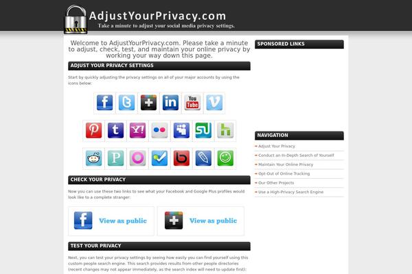 adjustyourprivacy.com site used Newcars
