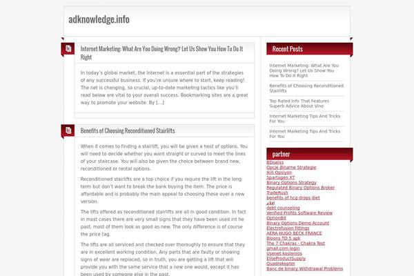 WordPress website example screenshot