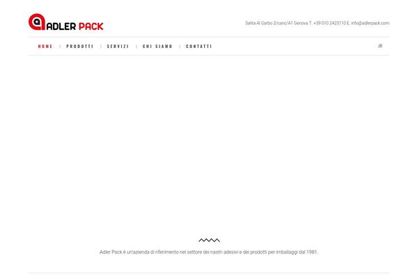 adlerpack.com site used Adlerpack-child