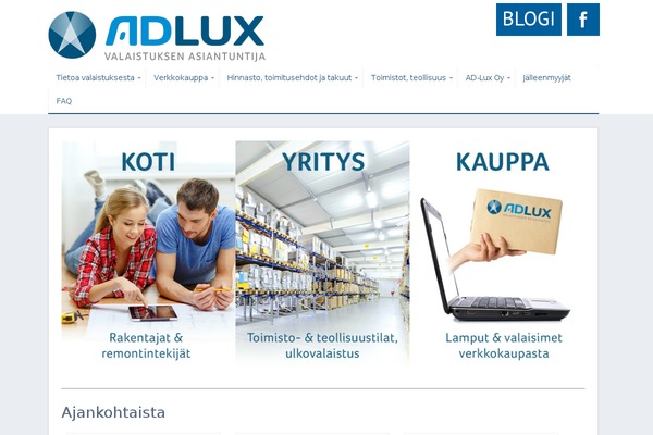 adlux.fi site used Adlux