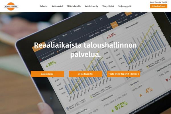 administer.fi site used Administer-theme