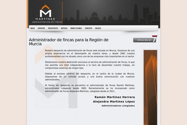 WordPress website example screenshot
