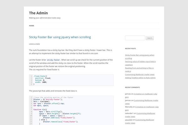 WordPress website example screenshot