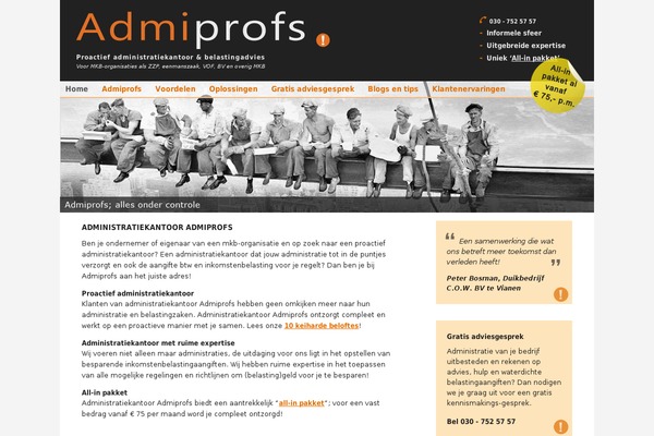 admiprofs.nl site used Admiprofs
