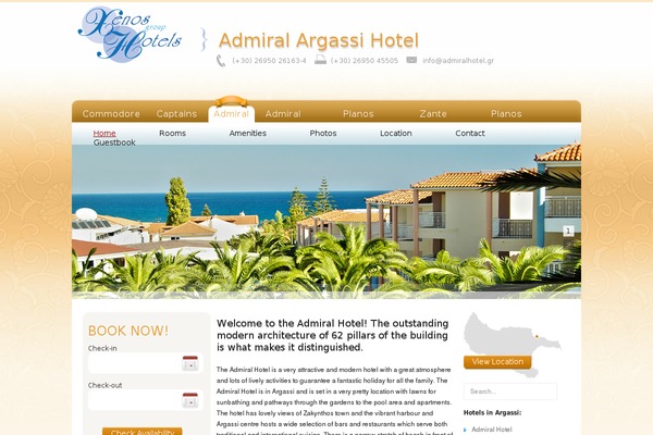 admiralhotel.gr site used Avakastheme