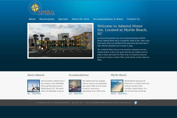Admiral theme site design template sample