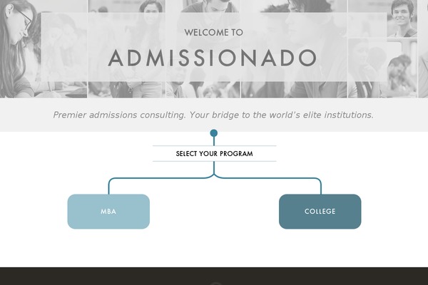 admissionado.com site used Admissionado