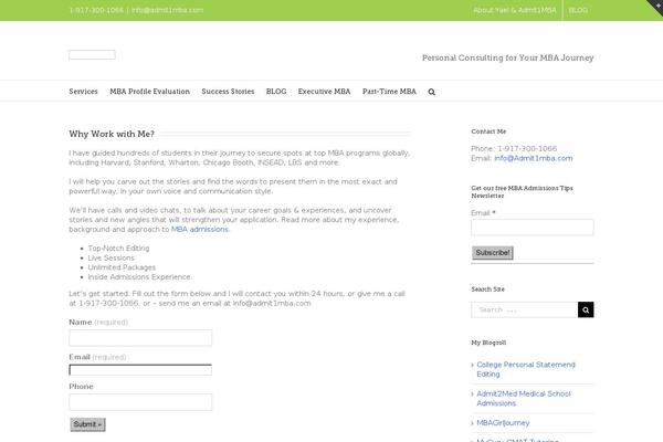 Avada theme site design template sample