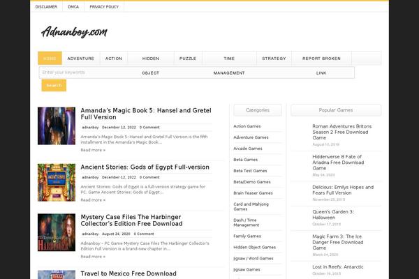 WordPress website example screenshot