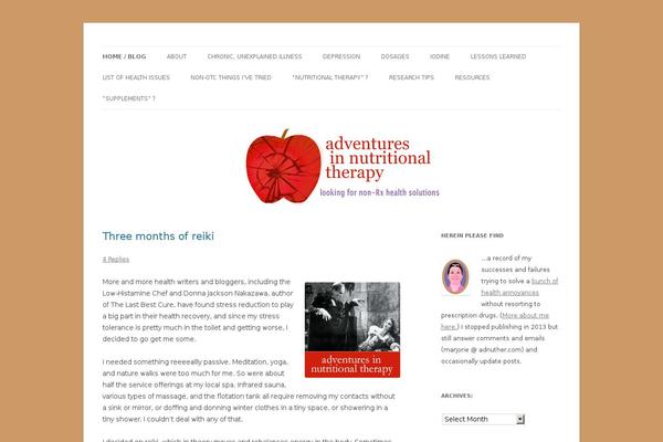 Twentytwelve-child theme site design template sample