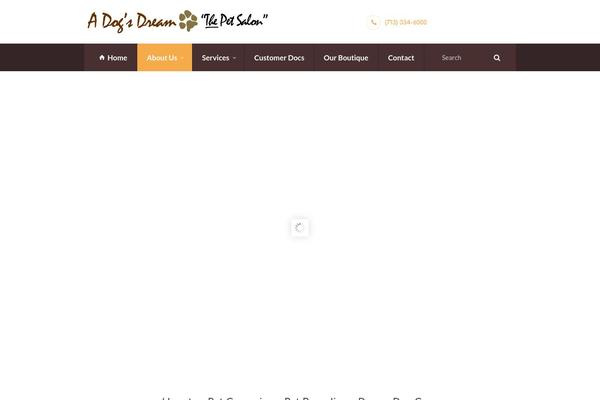 Pets-grooming theme site design template sample