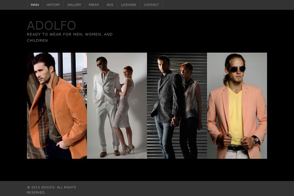 Fashionistas theme site design template sample