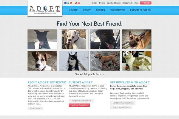 adoptpetrescue.org site used Adopt
