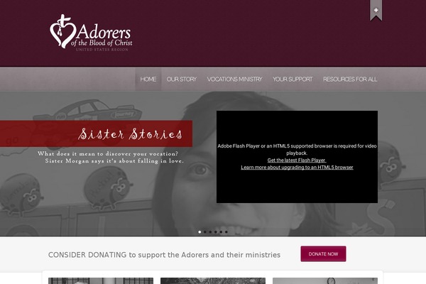 adorers.org site used Neve-child-adorers