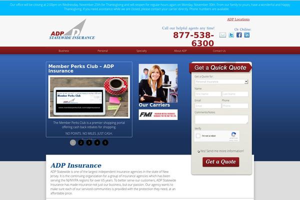 Adp theme site design template sample
